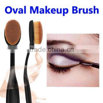 2016 Private Label Oval Makeup Brush Set,Toothbrush Makeup Brush