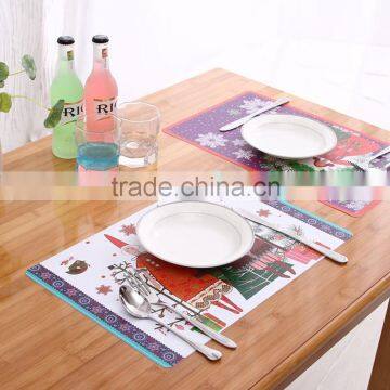 plastic coasters Christmas tree placemat table mat felt laser placemats supplier