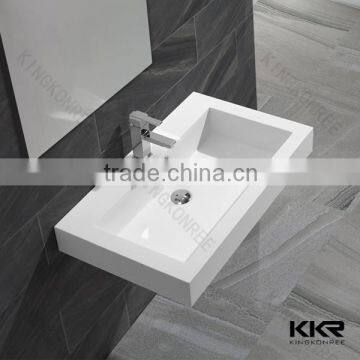 solid surface white restaurant restaurant hand wash unit