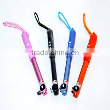 High Quality New Colorful Adjustable Handheld Wired Bluetooth Monopod with Stand Holder for Mobile Phone