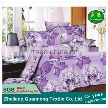 Hot selling flower fabric polyester microfiber fabric