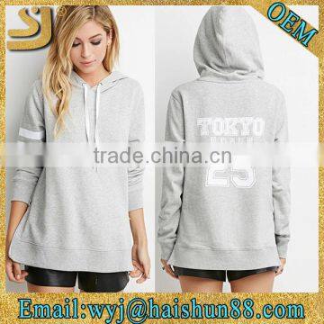 Wholesale bulk high quality fashion plain blank women custom pullover hoodies