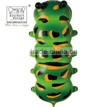 Designed Painted Caterpillar Shape Plastic Window Thermometer photo-2