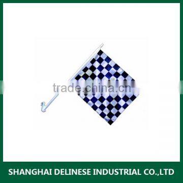 printed nylon car flags with plastic pole