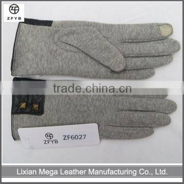 Wholesale polyester fleece cheap smartphone warm winter gloves