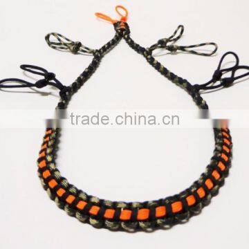 hot sale paracord duck call lanyard camo black and orange for hunting