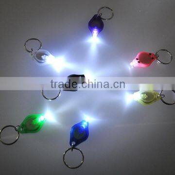 White Light Super Bright mini led flashlight keychain manufacturer in china