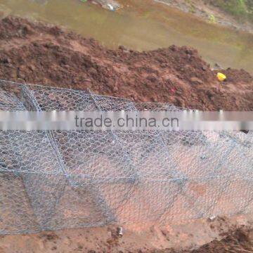High Tensile Strength Galvanized Gabion Basket for Flood Barrier(Factory)