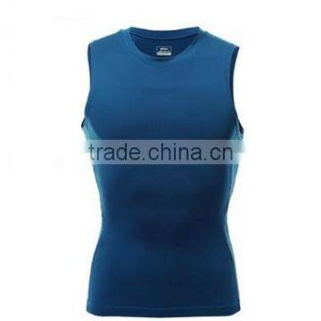 Men's wholesale fitness compression vest/quick vest