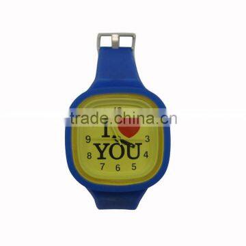 Fashion silicone jelly watch