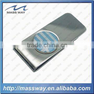 Fashion Novelty Branded Silk Printing Brushed Metal Custom Money Clips photo-6