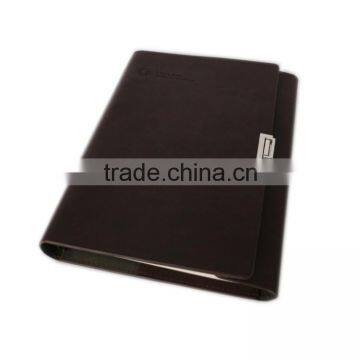 PU Leather Business Leather Bound Notebook Printing Logo Custom photo-2