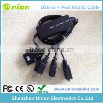 FT232 USB 2.0 TO 4 ports Serial RS-232 Adapter Cable