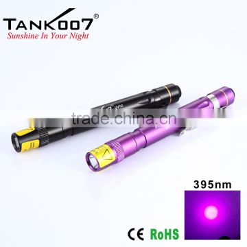 395nm 1w with 2*AAA battery UV flashlight Tank007