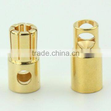 6.0mm banana plug and socket,24k gold connector banana plug
