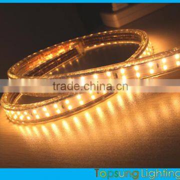 150' spool double row 2835 led tape warm white 220v warm white ribbon 2014 new strip 120smd/M