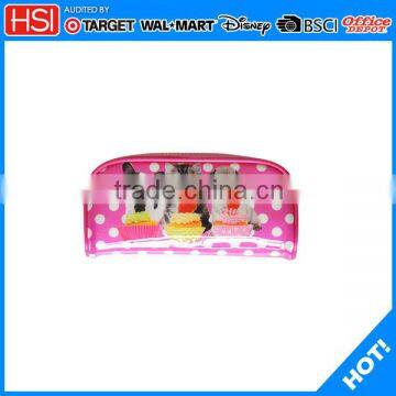 wholesale school supplies pvc printed pencil case for teenagers