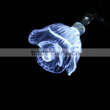 led christmas light led cystal rose light