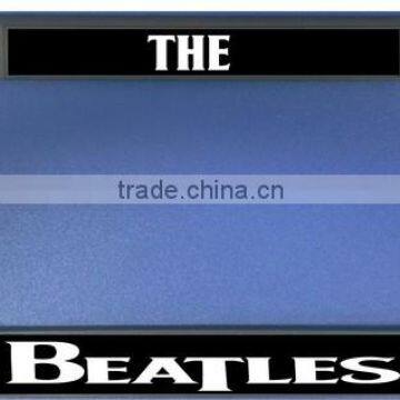 The Beatles Black Photo License Plate Frame - Quantity Discounts Given