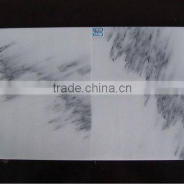 Chinese polished Carrara white marble tile