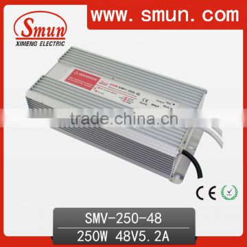 250W 48VDC Waterproof AC/DC Switching Power Supply