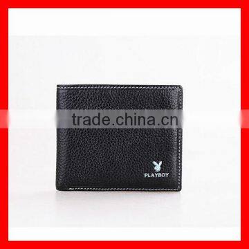 Short Money Clip Top Grade Business Nubuck Wallet for Men in Stock photo-2