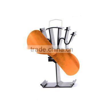 Well Designed 2 blades heat powered stove fan