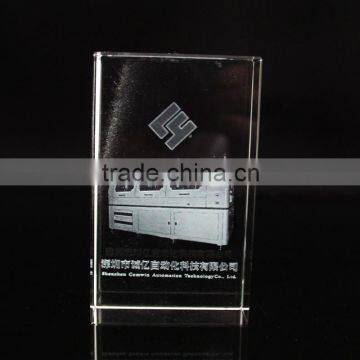 Custom Crystal Laser Engraving Cube for 2d & 3d Bus Image Picture photo-2