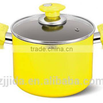 Pressed Aluminum Ceramic Coating Casserole and Sauce Pot