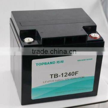 12V 40Ah lithium battery for lamping,solar pannel,ups application.