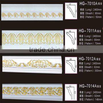 Wholesale pu polyurethane foam lightweight coving crown cornice decorative moulding