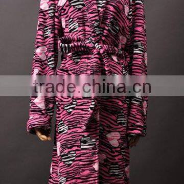 100% Polyester Eco-friendly Top Quality Colorful Coral Fleece Bathrobe photo-5