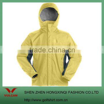 men's long sleeve zipper jacket with hoody made of 100% polyester