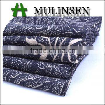 Mulinsen Textile Woven new design printing Wool Peach abaya hijab fabric