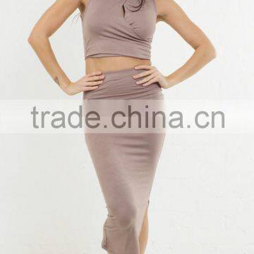2016 New Arrival Long Cotton Skirt for Women Long Maxi Skirts photo-5
