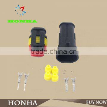 282080-1/282104-1 AMP SUPERSEAL 1.5 SERIES 2P PL Excellent Water Proof Power Connector photo-2