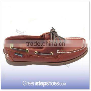 Slip on style classics real leather men boat shoes