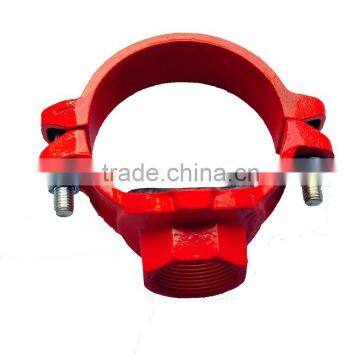 Ductile iron grooved pipe fitting and coupling-U-bolt mechanical tee                        
                                                Quality Choice