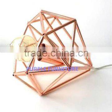 stainless steel gold living room decoration lamp