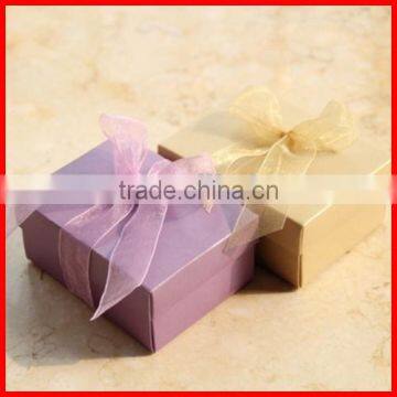 Shiny Simple Design Kraft Paper Small Square Custom Soap Packaging Box Wholesale