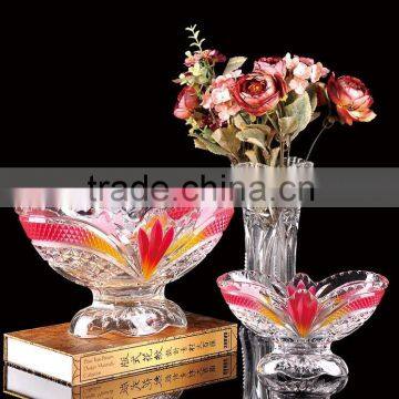 BIG SIZE COLOURED GLASS CANDY BOWL