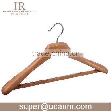 HRW-8502NP big shoulder wooden coat hanger