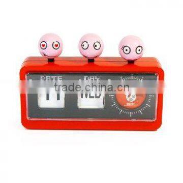 Fashion Plastic Table Desk Alarm Calendar Quartz Clock RD9863