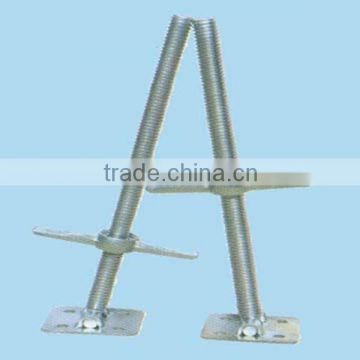 Carbon steel Galvanized adjustable hollow Jack Base