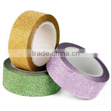 Christmas Glitter Washi Sticky Paper Tape Adhesive Sticker Label DIY Decorative