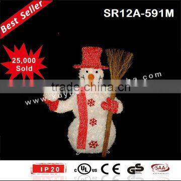 LED christmas wire snowman