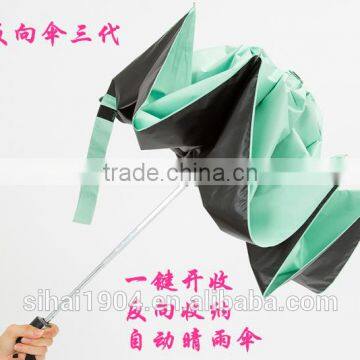 2016 New Arrival Customzied Color Logo Resist-UV Anto Fold Reverse Umbrella photo-2