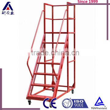 CE and ISO certification warehouse use mobile step ladder