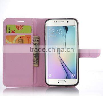 Wholesale Folio Stand Case for Samsung GALAXY S7 Edge PU Leather Flip Cover With Wallet photo-3