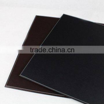 eco-friendly leather table mat/dest mat